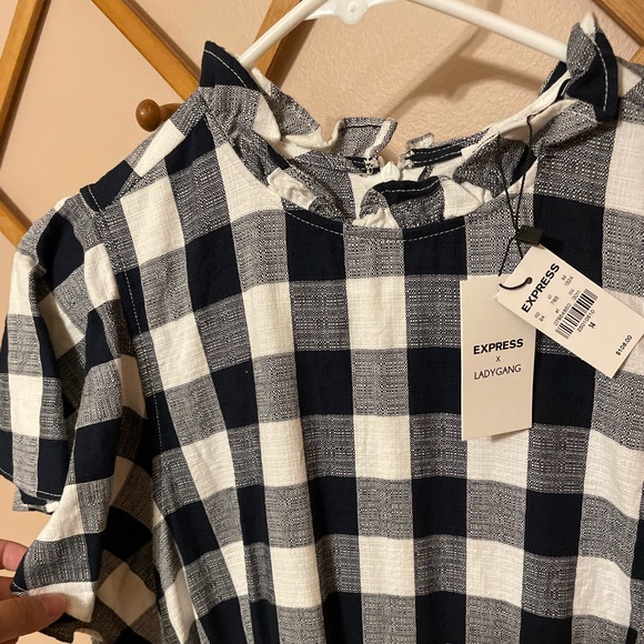 NWT ✨ Express Lady Gang Plaid Dress - Picture 10 of 10